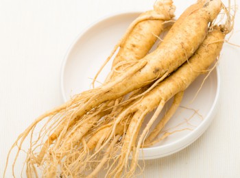 Fresh Ginseng in the bowl
